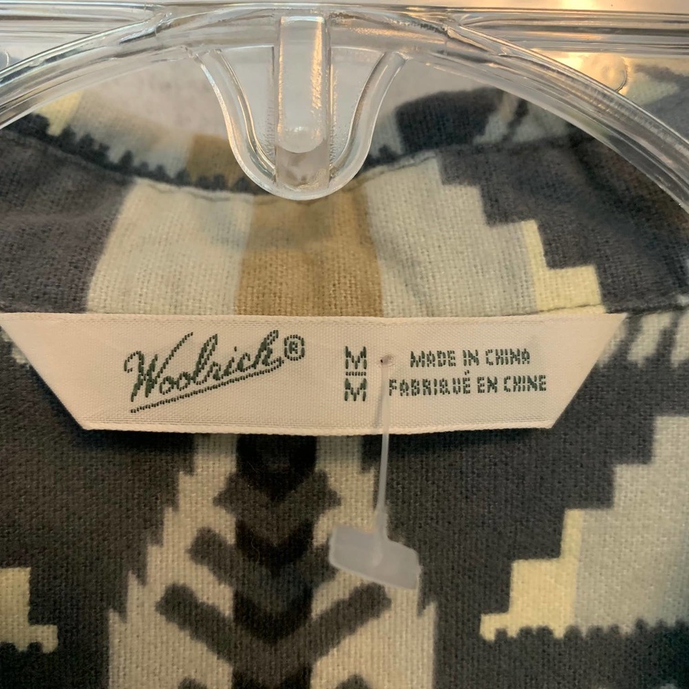 Woolrich Aztec Print Button Down Flannel Shirt Wo… - image 8